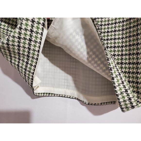 Talbots VTG Wool Houndstooth Straight Pencil Skirt Womens Size 12 Retro Academia - Picture 5 of 11